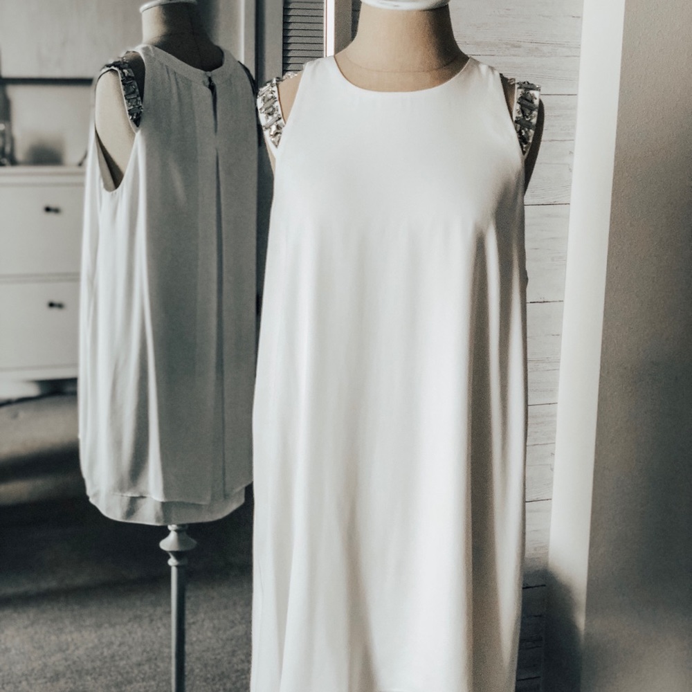 BCBG white dress